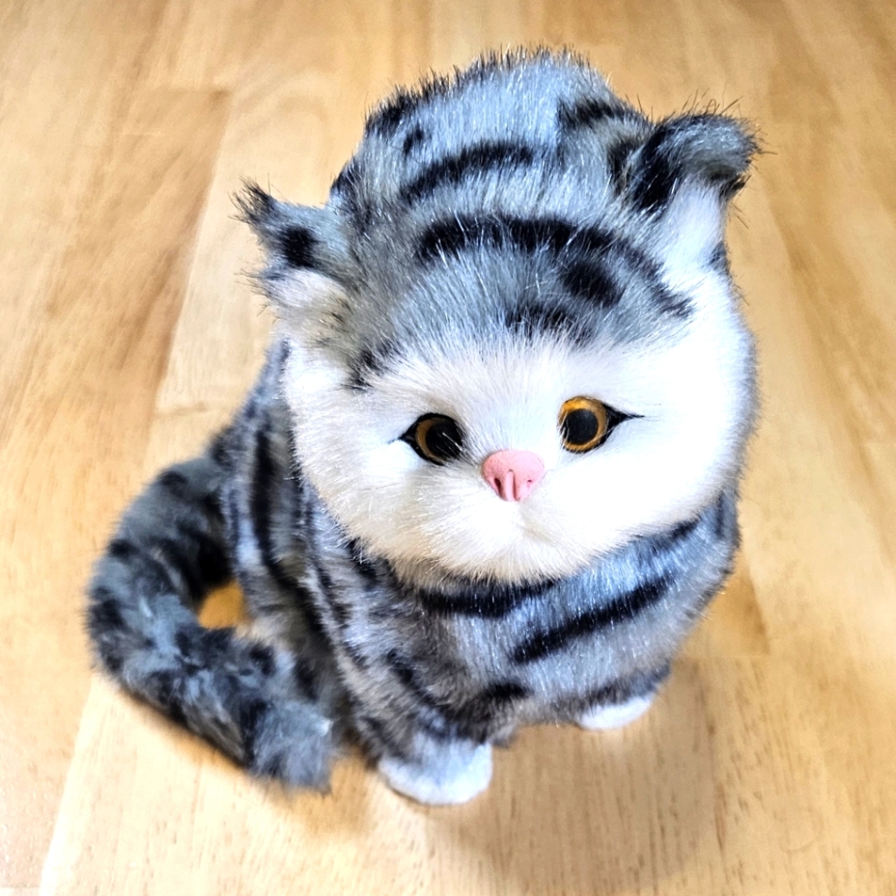 Furry Cat Stuffed Animal Toy